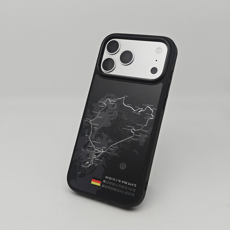 Nürburgring Nordschleife Map Graphic iPhone Case