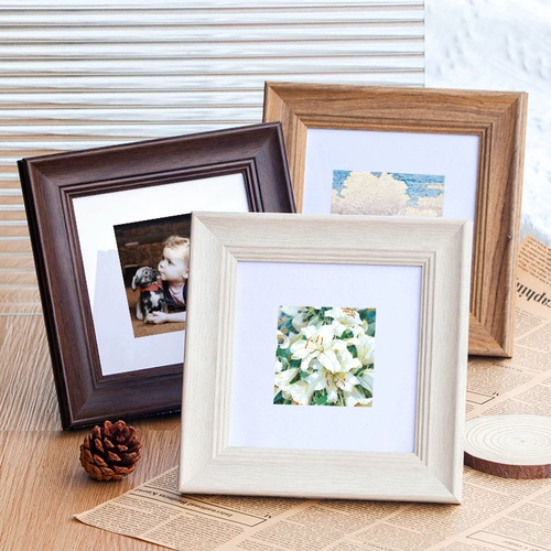 Ретро квадратная фоторамка, фотография, настенный фотоальбом, в американском стиле, 10 дюймов