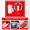316 Цифровая кофейная чашка F6 Голосовой шейный спондикатор Магнитный отсос Зарядное сокровище 3 красных комплекта с 2D красной коробкой