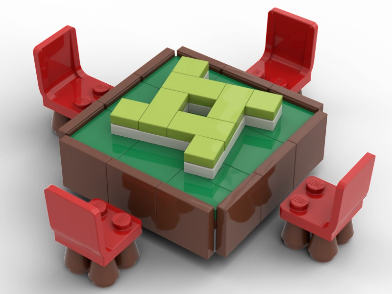 LEGO 乐高MOC套件城市家具人仔6x6 大床
