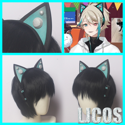 taobao agent [LJCOS] Rainbow Society Hololive virtual idol Vtuber Assasa Aza headset COSPLAY prop