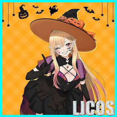 taobao agent [LJCOS] Modeling doll fell in Aihe Hi Duchuan Halloween Pumpkin Hat COSPLAY prop