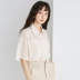 Áo sơ mi nữ chính hãng Jinyuan 2020 áo sơ mi voan màu xanh lá cây rời mùa hè phụ nữ thời trang hàng đầu A202103 - Áo sơ mi Áo sơ mi