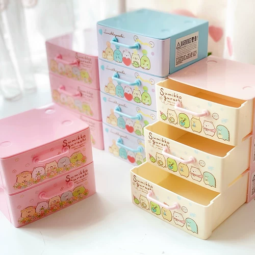 Новый мультфильм INS Wind Desktop Box Box Dining Brawer Box Box Jewelry Jewelry Box Superposition Superposition