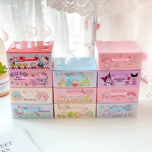Новый мультфильм INS Wind Desktop Box Box Dining Brawer Box Box Jewelry Jewelry Box Superposition Superposition