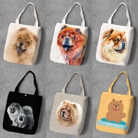 Сумки для покупок сосновая льва собака медведь льва собака Вангванг может наплевать на сумки для студентов -холст