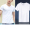 Two piece combination of pure white (V-neck) and pure white (V-neck)