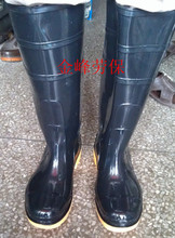 Дождевые ботинки марки Shanghai с толстым дном противоскользящие сапоги