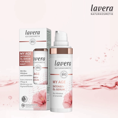 Новые продукты немецкая лавера My a Hibiscus ceramide Anti-Wrinkle Essence