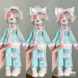 [Десертная вечеринка] Джиудзиу Соус-6 очков BJD размер детская одежда спортивная одежда. Случайный дом.