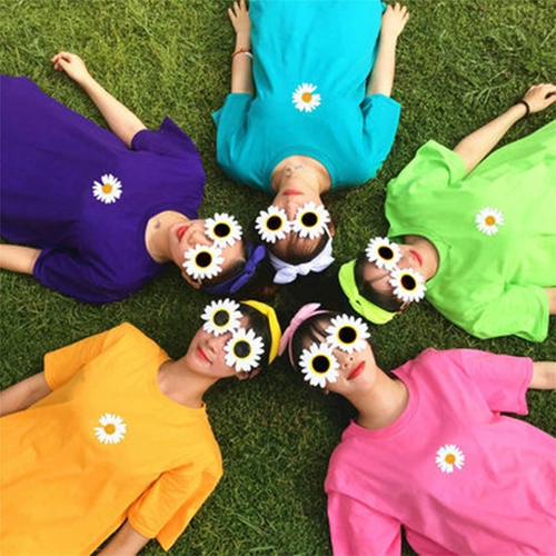 Летняя цветная приятная телу хлопковая футболка, с вышивкой