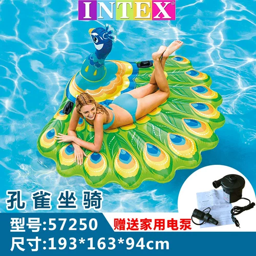 INTEX Водный плавательный круг для взрослых, надувная игрушка, фламинго, увеличенная толщина, единорог