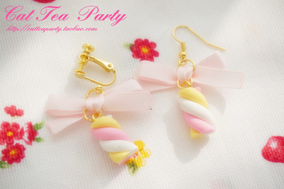 taobao agent Cotton earrings, ear clips, Lolita style, no pierced ears