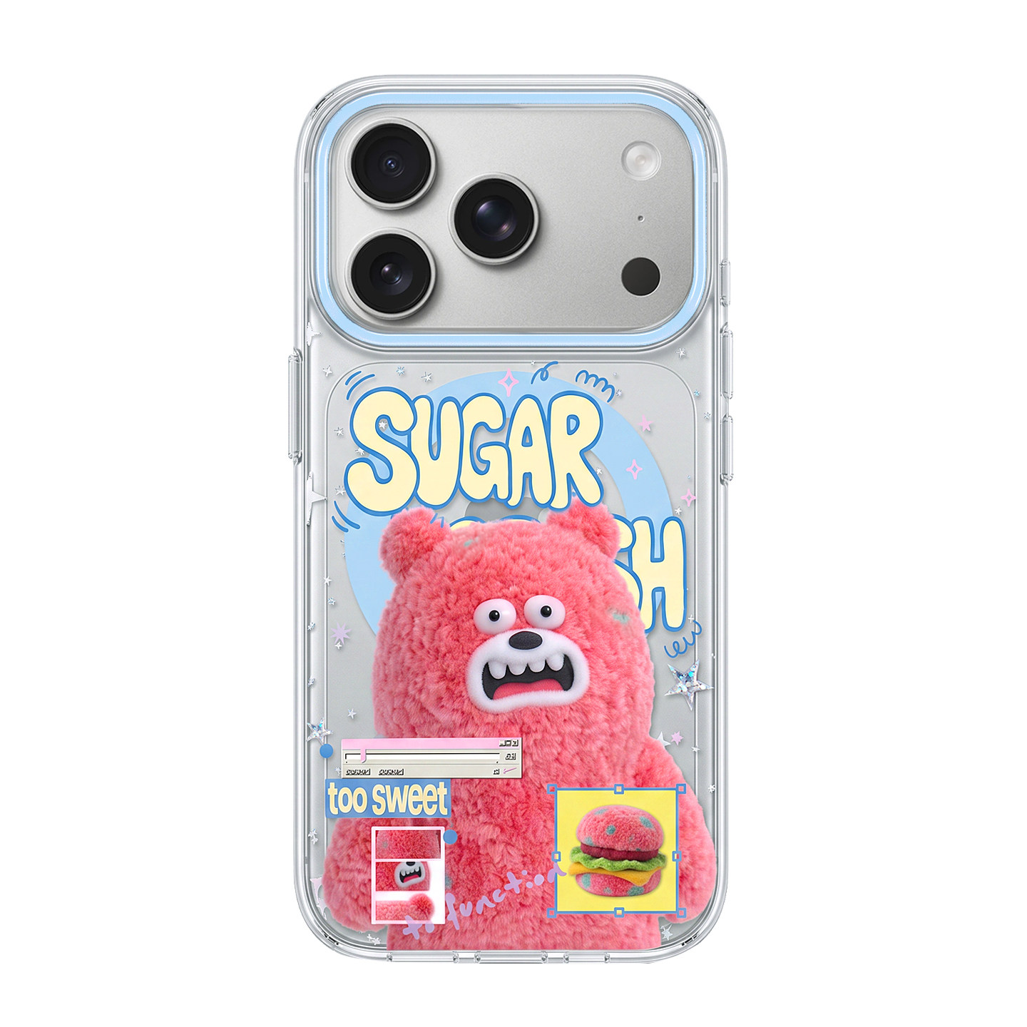 PaPaPa Burger Bear Cartoon iPhone Case