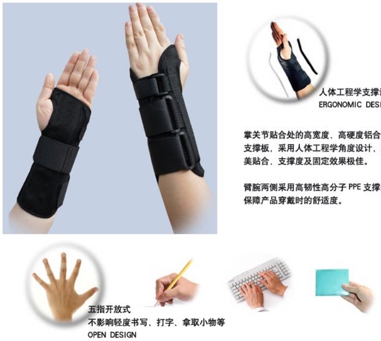 网状透气骨科腕关节手腕部扭伤固定带掌骨桡骨脱位固定支