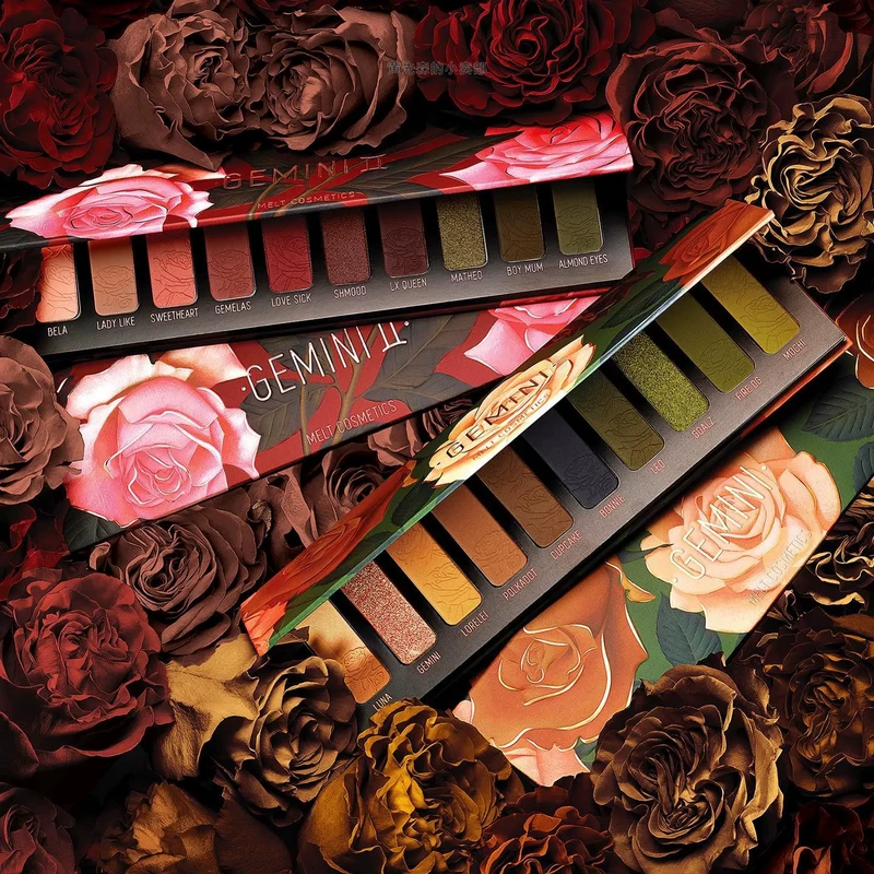 [ MELT COSMETICS gemini двойной набор теней новый выпуск солоная зелень розовый