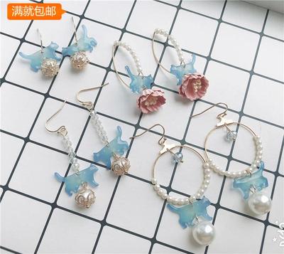 taobao agent Japanese genuine brand cute earrings, ear clips, 18 carat