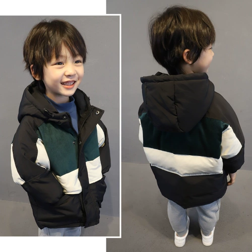 Пуховик, детская утепленная куртка для мальчиков, детская одежда, коллекция 2021, в корейском стиле, в западном стиле