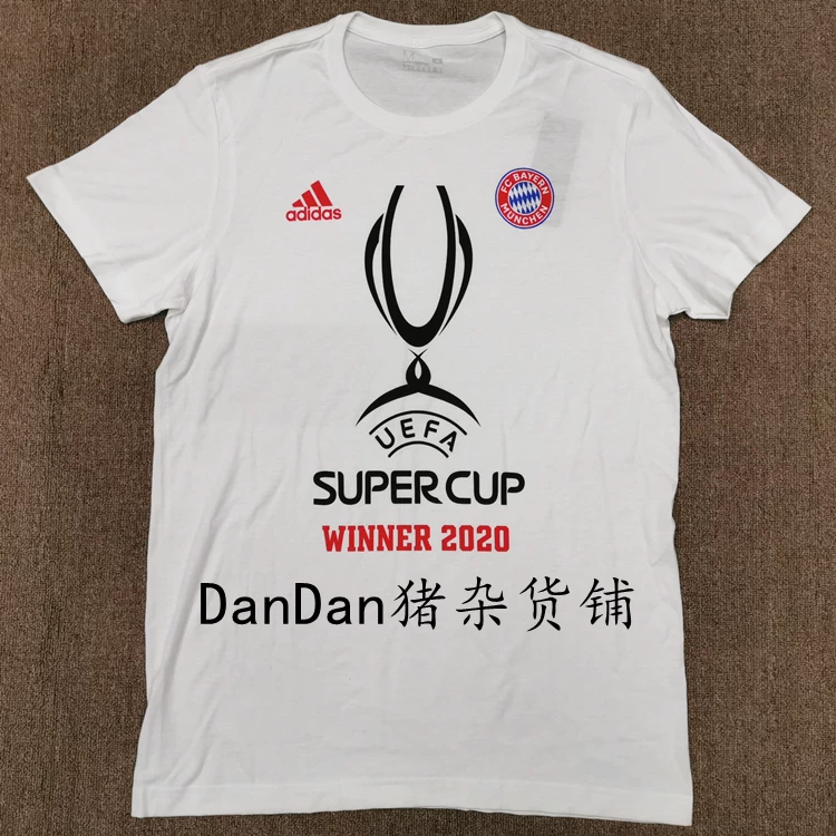 Футболка с короткими рукавами, посвященная победе в Суперкубке 19-20 Г band Bayern Munich, Adidas H62210