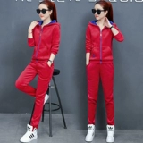 Двусторонний спортивный демисезонный спортивный костюм, бархатный комплект для отдыха, коллекция 2021