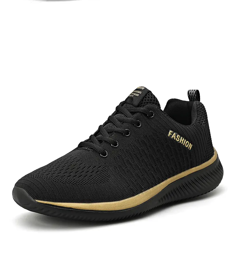 9088 black gold men's shoes