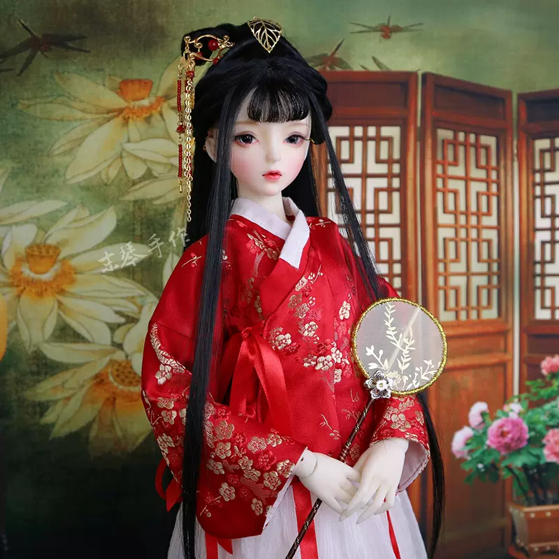 末琴手作3分4分bjd汉服sd古装娃娃衣服古风齐腰唐风雪纺非整娃女- Taobao