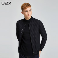W2X羊毛修身男士长袖夹克 2017秋季新款韩版青年潮流帅气休闲外套