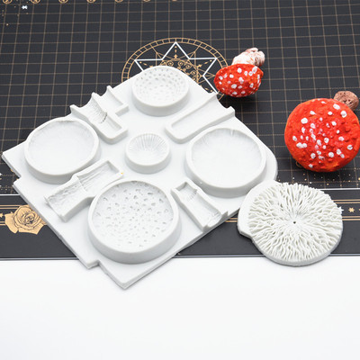 taobao agent Ultra light silicone mold with clove mushrooms, ceramics, fondant, tools set, ultra light clay