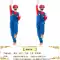 Halloween Super Mario trình diễn trang phục cosplay người lớn trẻ em Mario tập đi sân khấu biểu diễn cha mẹ-con 