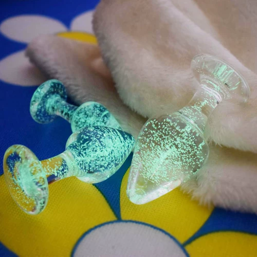 Ночная -Ray Anal Plugck Glass Backard Pull Beadered Выквара в форме анальных секс -продуктов для взрослых флирт игрушки