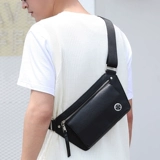 Сумка через плечо, нагрудная сумка, из натуральной кожи