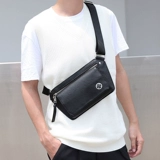 Сумка через плечо, нагрудная сумка, из натуральной кожи