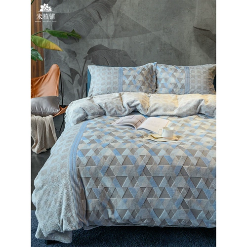 Импортный трехмерный двусторонний детский комплект, демисезонное удерживающее тепло покрывало, 4 предмета