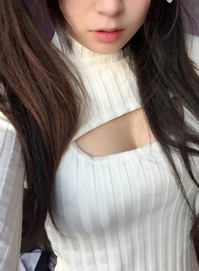 海边***小子   发布了  半高领套头针织衫毛衣韩版开胸露胸弹力修身显
