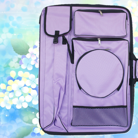 加厚帆布防水画包画袋多功能大拉链双肩美术写生4开k画板包画板袋