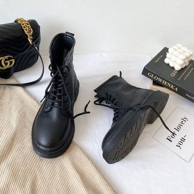 taobao agent Martens, Tide, soft universal low boots English style, 2022 collection, Korean style, British style