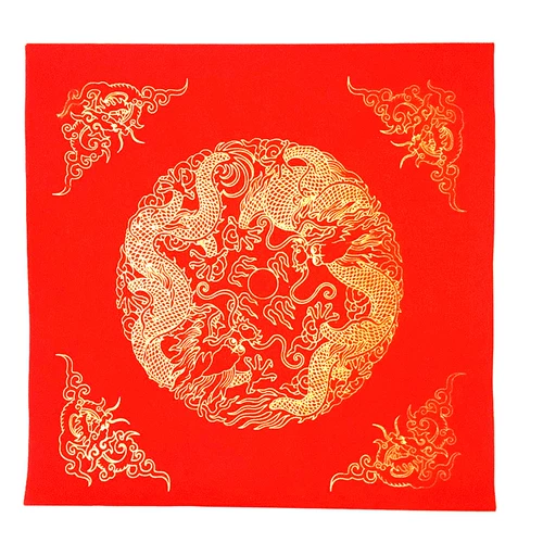 Wannian Hongfu Fang Dou Dou Fang Сюань бумага жесткая карта Белая красная бумага рукописная ручная бумага Wannian Red Sprinkle Gold Division