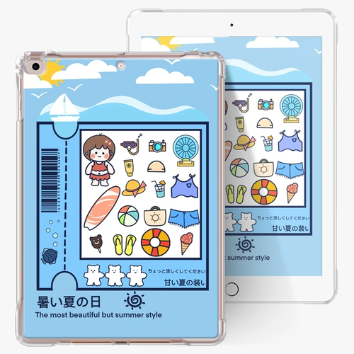 IPadair3 защитная обложка 2019 iPad Apple 9.7 Tablet 2018 Mitue Cartoon Mini5/4 Подушка безопасности Ant -Drop Air2 Ultra -Thin Transparent Mini2/3TPU Shell Pro10.5 Задняя оболочка 1