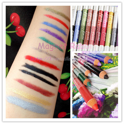 taobao agent Free shipping a set of 10 -color 20 -color rolling knife COS matte pearl light multi -color color eyeliner pen eyebrow pen shadows