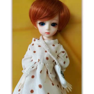 taobao agent (Special sale) BJD SD doll wig Wig carrot color short hair is three, four to six eight,