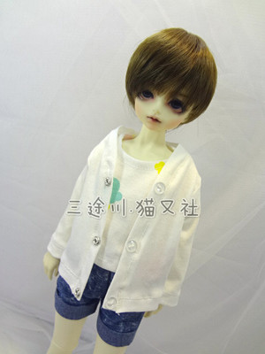 taobao agent Cat also bjd.sd baby clothing 1/6 1/4 fat baby 1/3 SD17 uncle dragon soul ghost white cardigan