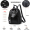 Обновленный декомпрессионный ремень кожа черный увеличенный номер (водонепроницаемый для 14 - дюймового компьютера) Основной карман с перегородкой