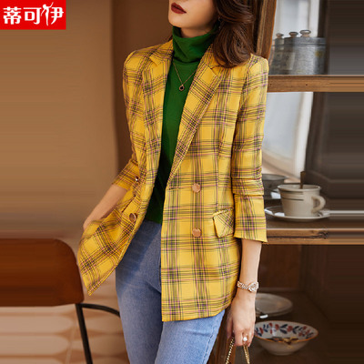 taobao agent Autumn classic suit jacket, top, Korean style, suitable for teen, British style, fitted