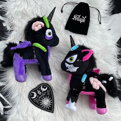 taobao agent Killstar genuine Gothic dark niche black zombie unicorn puppet doll plush doll gift