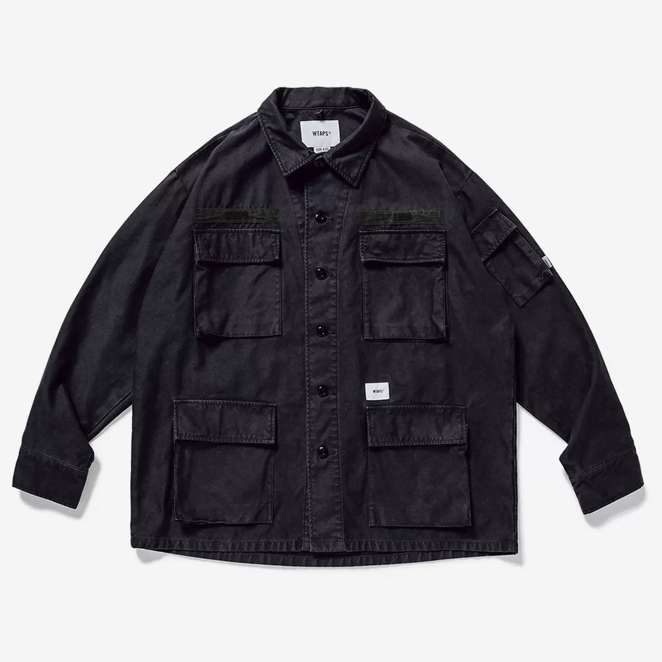 现货】WTAPS 21AW FLYERS LS COTTON SATIN 拉链长袖两袋外套-Taobao