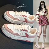 Весенняя универсальная белая обувь на платформе, весенние кроссовки