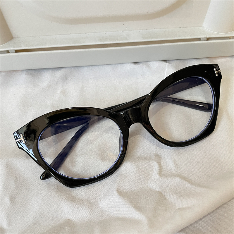 T Cat Eye Black Anti-Blue Light