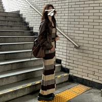 [Кофе коричневый] [Мейрад ношение/чудовищное ощущение/минималистское вязаное платье/высокий стиль королевской сестры/французский/темперамент]