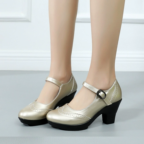 Танцующая обувь на платформе, современное ципао, из натуральной кожи