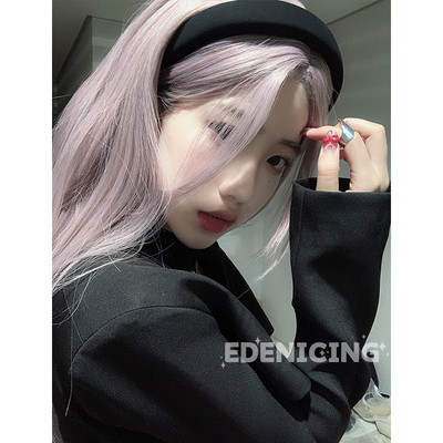 taobao agent Korean -style net red pink purple wig Natural anchor JK women's group INS wind can be salt, sweet long straight hair fashion